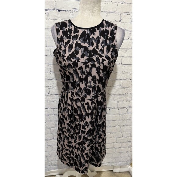 Ann Taylor LOFT Dresses & Skirts - Ann Taylor LOFT Sleeveless Sheath Dress Gray, Black & Slate Size 6